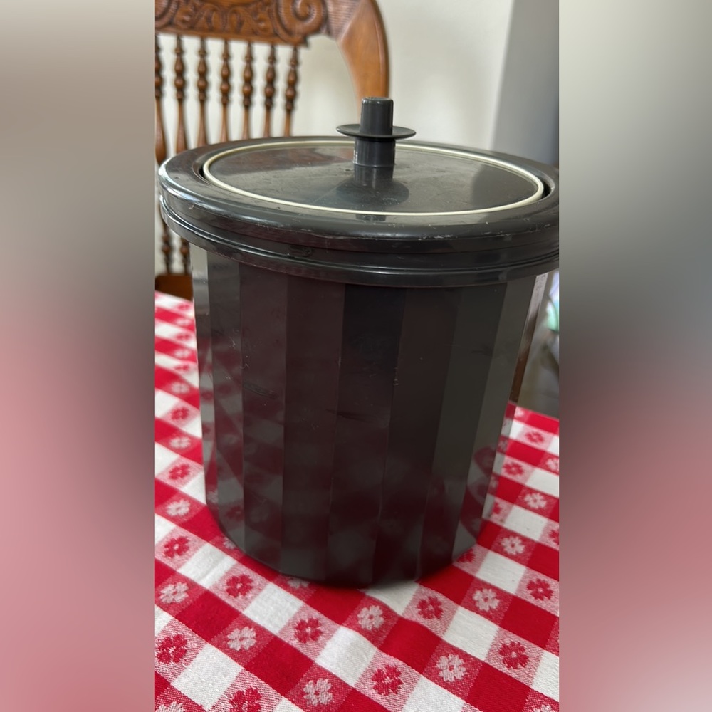 Vintage Tupperware, three-piece, insulated ice bucket